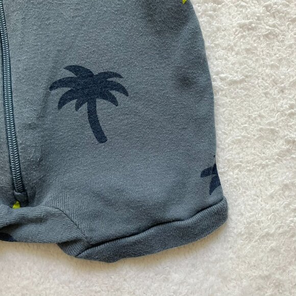 Joe Fresh Baby Romper 3-6M | Palm Tree Print | Short Sleeve Summer One-Piece - Picture 9 of 16